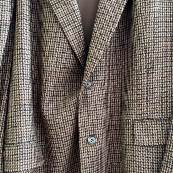 Vintage Burberry Houndstooth Sports Coat - Picture 2 of 11